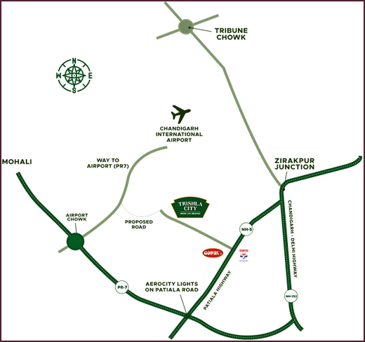 Trishla City 3BHK Floor Plan
